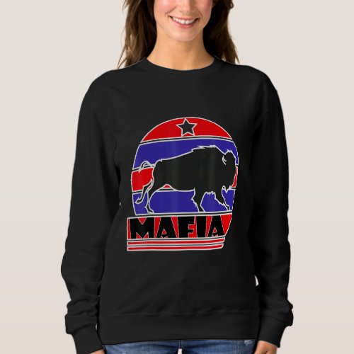 Bills Fan Mafia For Buffalo Fan Vintage Retro Foot Sweatshirt