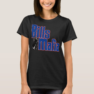 Shedd Shirts Tie-Dye Blue Bills Mafia Logo T-Shirt