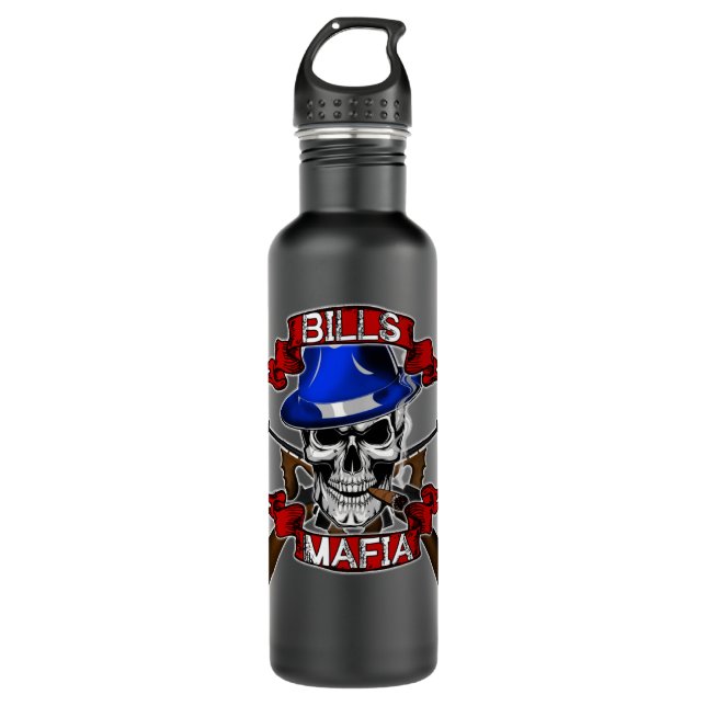 Bills mafia Classic T Shirt Stainless Steel Water Bottle (Front)