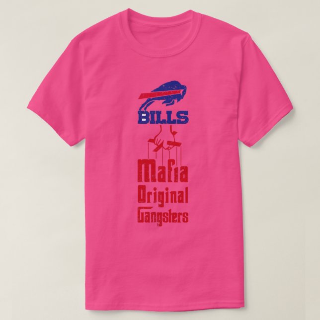 Bills Mafia Original Gangsters No2 Rough Textured T-Shirt (Design Front)