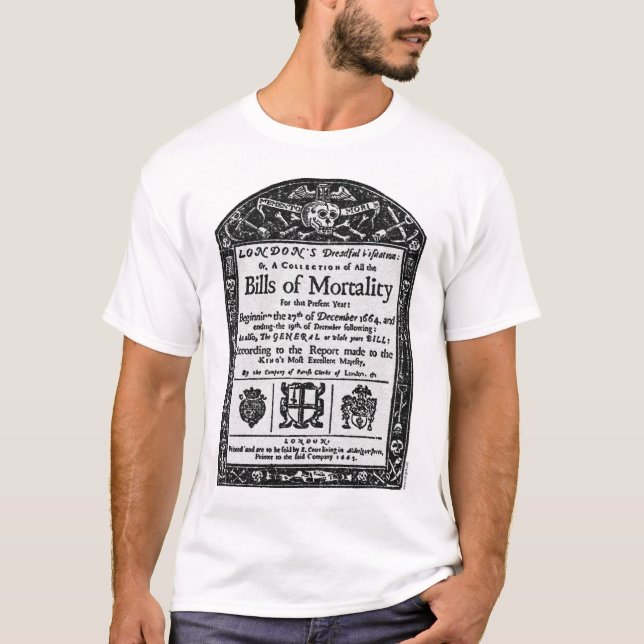 Bills of Mortality 1665 T-Shirt (Front)
