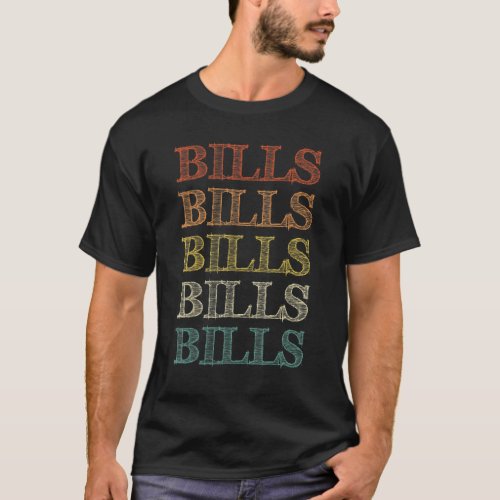 Bills Vintage Retro T_Shirt