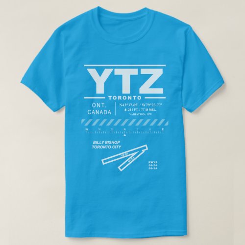 Billy Bishop Toronto City Airport YTZ T_Shirt