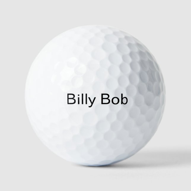 Billy Bob Golf Balls -- Customize It! (Front)