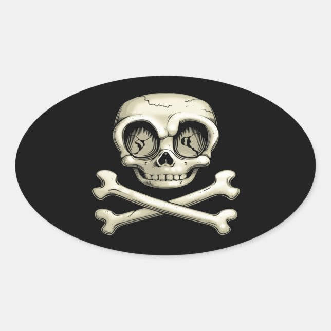 Billy Bones Oval Sticker (Front)