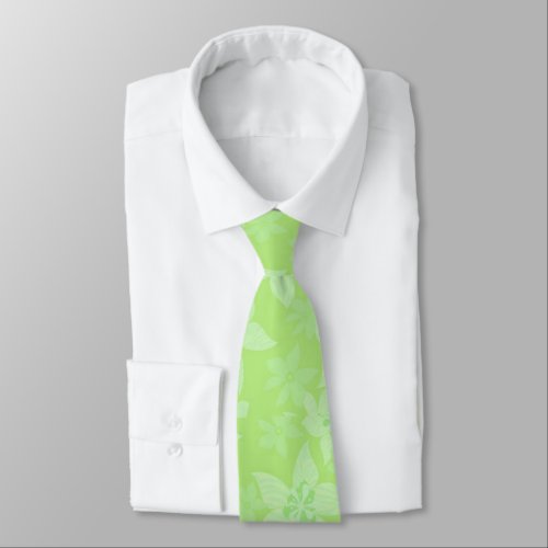 Billy Bong Hawaiian _ Key Lime Pie Satin Neck Tie