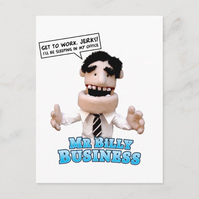 Billy Business Postcard (Front)