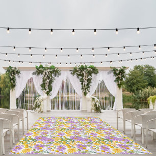 Billy Buttons And Daisy Floral Blooms Outdoor Rug