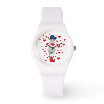 Billy Goat And Hearts Watch by getyergoat at Zazzle