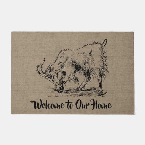 Billy Goat _ Country Farm and Pets Doormat