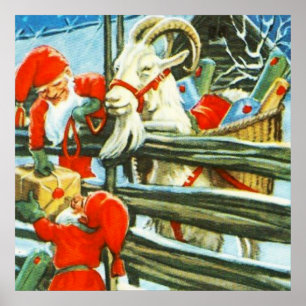 “Billy Goat Helper” by Jenny Nystrom Poster