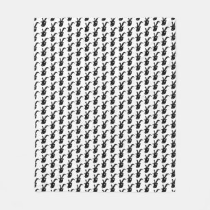 Billy Goat Potato Print Fleece Blanket