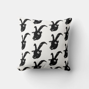 Billy Goat Potato Print Throw Pillow