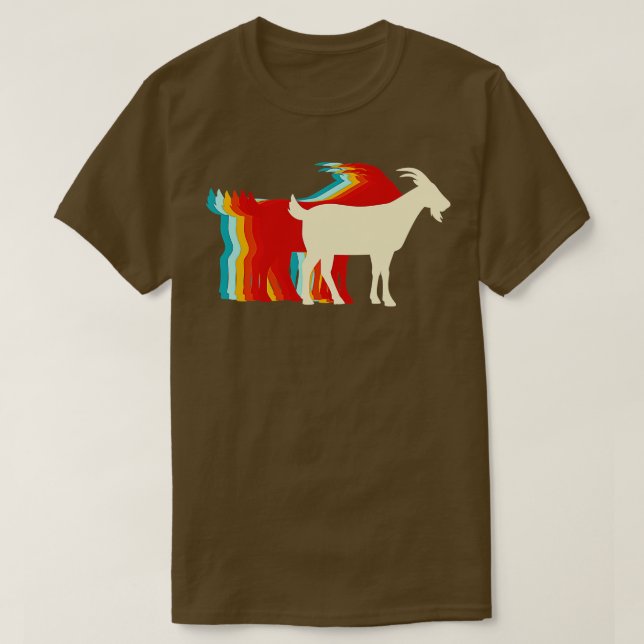 Billy Goat Retro Color Palette T-Shirt (Design Front)
