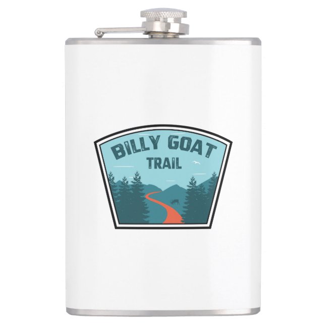 Billy Goat Trail Maryland Flask (Front)