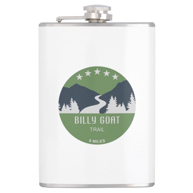 Billy Goat Trail Maryland Flask (Front)