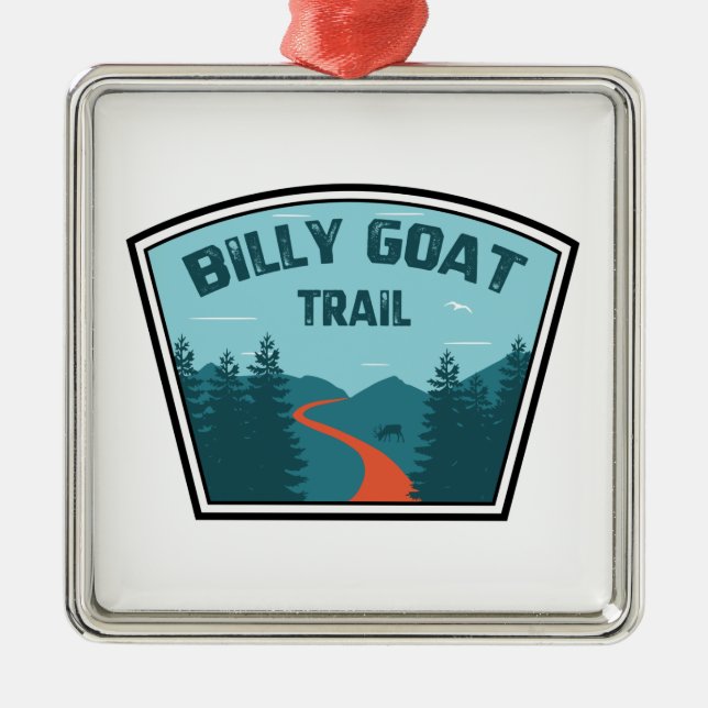 Billy Goat Trail Maryland Metal Ornament (Front)