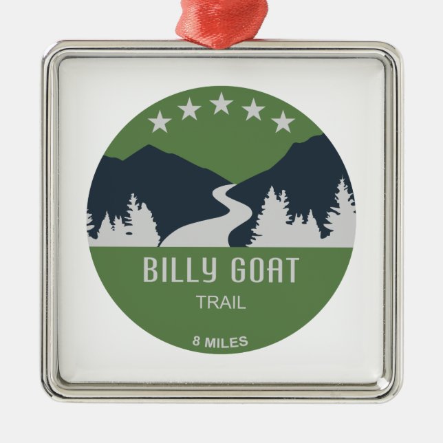 Billy Goat Trail Maryland Metal Ornament (Front)