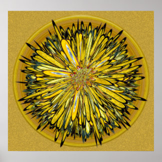 Billy Jean -- Floral Disk Poster