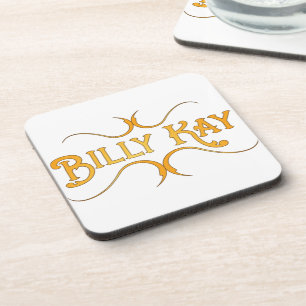 Billy Kay Yellow Logo Beverage Coasters