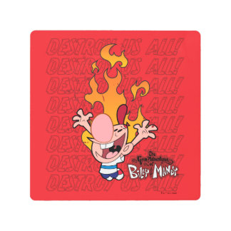 Billy & Mandy - Destroy Us All Metal Print