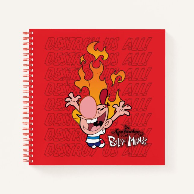 Billy & Mandy - Destroy Us All Notebook (Front)