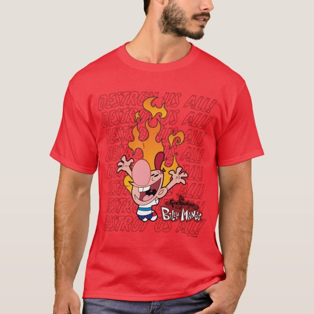 Billy & Mandy - Destroy Us All T-Shirt (Front)