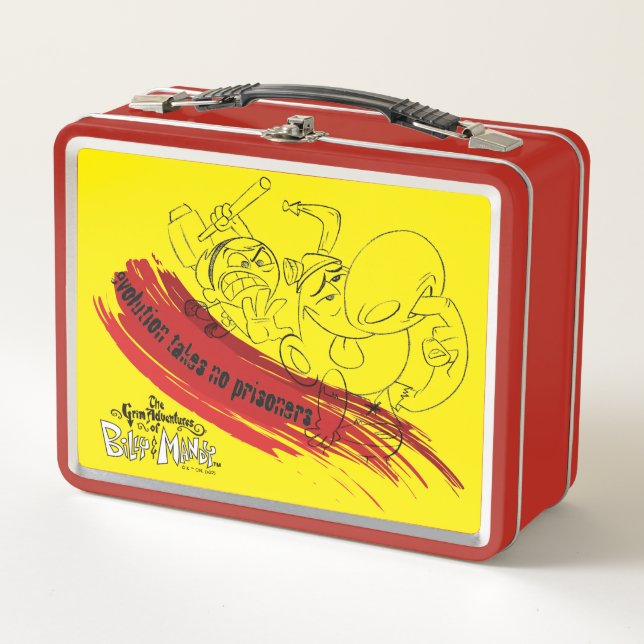 Billy & Mandy - Evolution Takes No Prisoners Metal Lunch Box (Front)