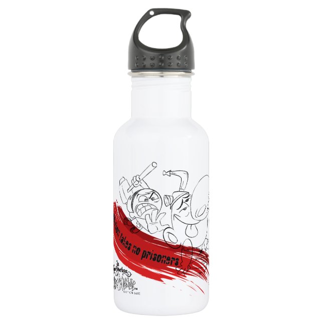 Billy & Mandy - Evolution Takes No Prisoners Stainless Steel Water Bottle (Front)