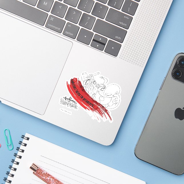 Billy & Mandy - Evolution Takes No Prisoners Sticker (Laptop w/ iPhone)