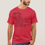 Billy Name Definition Billy Meaning Billy Name Mea T-Shirt