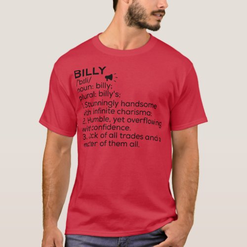 Billy Name Definition Billy Meaning Billy Name Mea T_Shirt