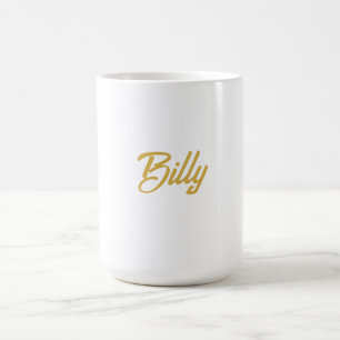 Billy Name typography Personalized Gift Coffee Mug