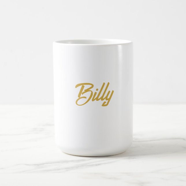 Billy Name typography Personalized Gift  Coffee Mug (Center)