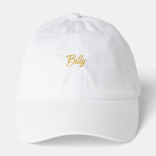 Billy Name typography Personalized Gift Hat