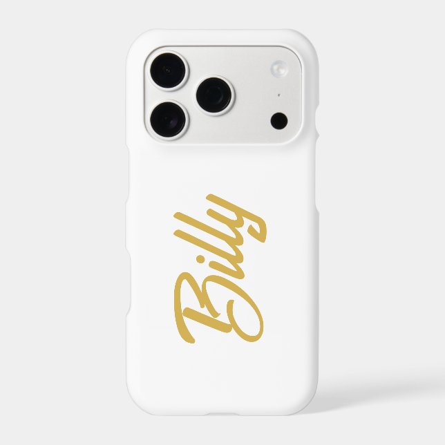 Billy Name typography Personalized Gift  iPhone Case (Back)