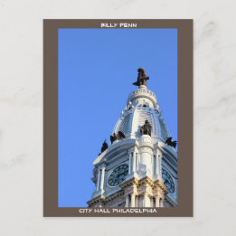 Billy Penn City Hall Philadelphia Postcard