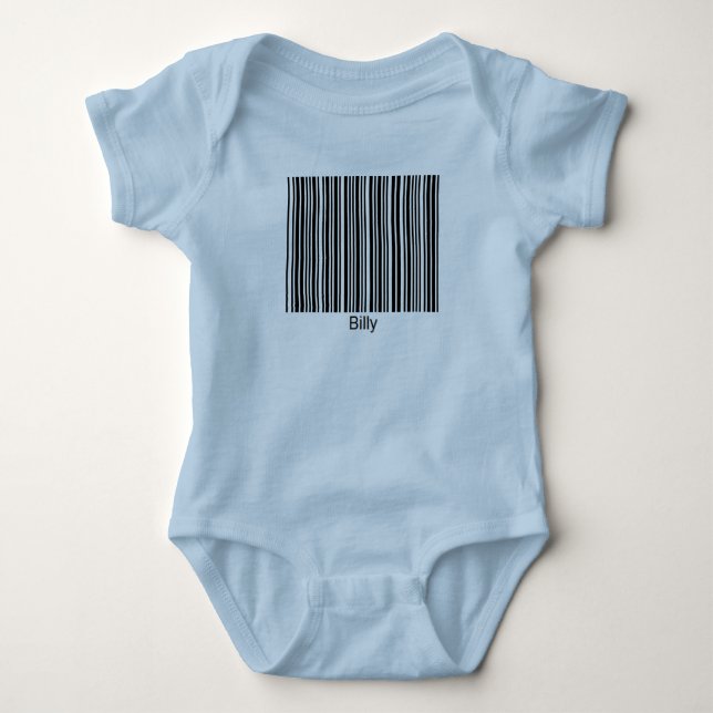 Billy Personalized Functional Barcode Tee (Front)