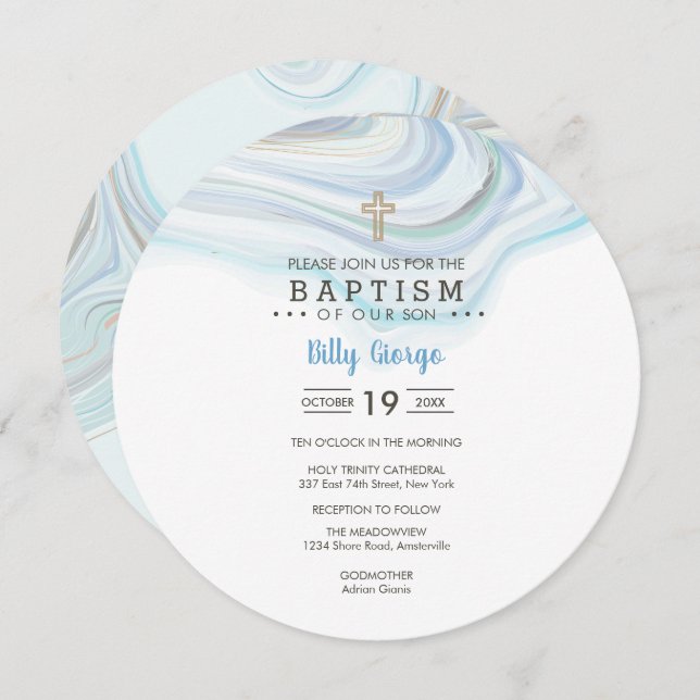 Billy Round Invitation (Front/Back)