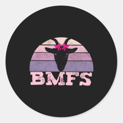 Billy Strings Bmfs Nanny Goat Classic Round Sticker