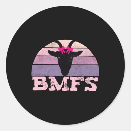 Billy Strings Bmfs Nanny Goat Classic Round Sticker