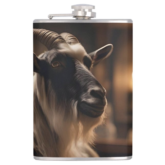 Billy the Kid: A Goat Walks into a Bar, Flask (Front)