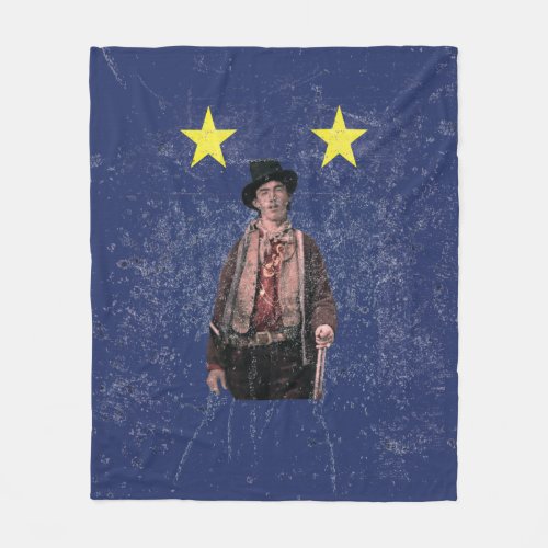 Billy the Kid American Gunfighter Outlaw Old West Fleece Blanket
