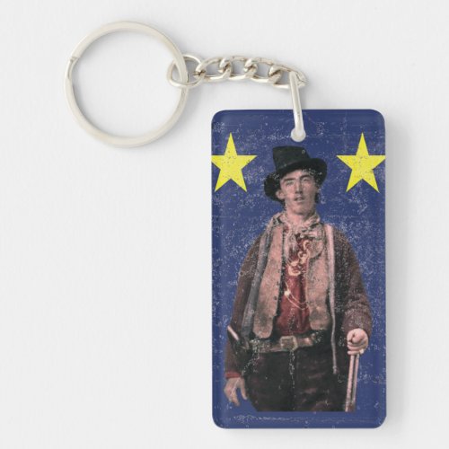 Billy the Kid American Gunfighter Outlaw Old West Keychain
