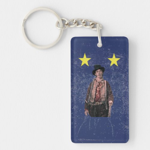 Billy the Kid American Gunfighter Outlaw Old West Keychain