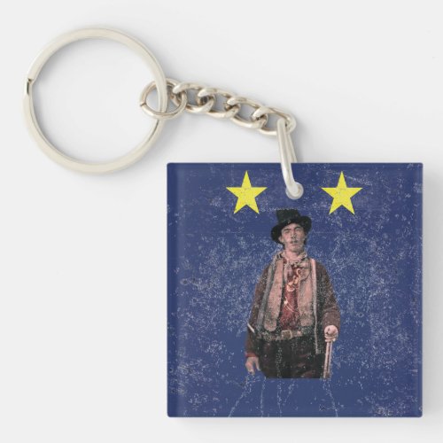 Billy the Kid American Gunfighter Outlaw Old West Keychain