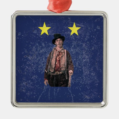 Billy the Kid American Gunfighter Outlaw Old West Metal Ornament