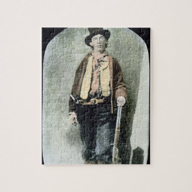 Billy the Kid (coloured engraving) Jigsaw Puzzle (Vertical)