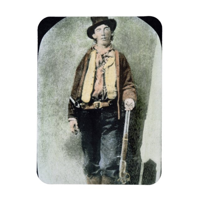 Billy the Kid (coloured engraving) Magnet (Vertical)