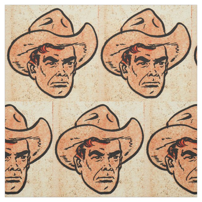 Billy the Kid comics Western hero print Fabric (Swatch)